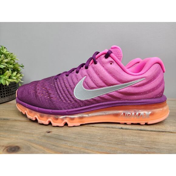 Nike Air Max 2017 Shoes Womens Size 11 Purple Pink Orange Running 849560-502 - Picture 5 of 14